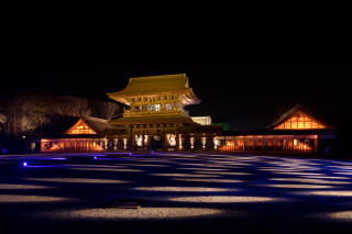 富山県瑞龍寺ライトアップ